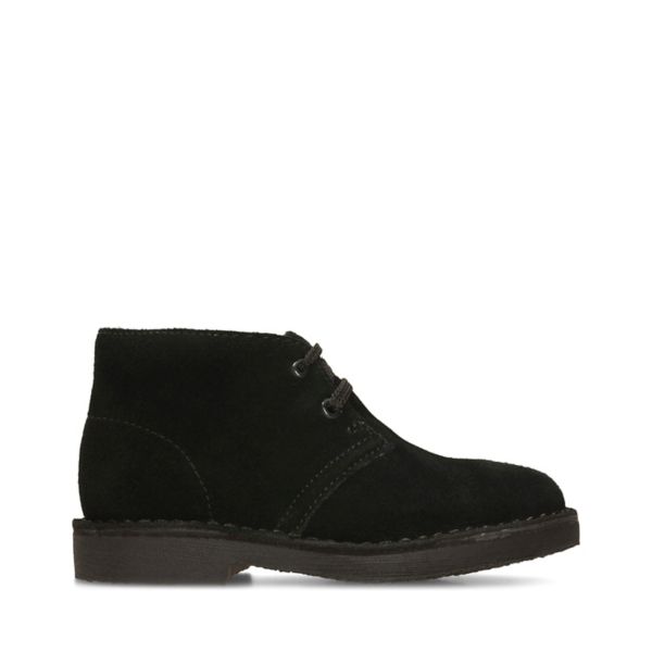 Clarks Girls Desert Boot Casual Shoes Black | CA-8173902